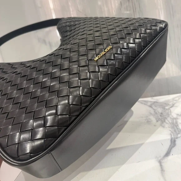 NWT MICHAEL KORS Nayla Medium Hobo Woven Shoulder Bag - Picture 7 of 11